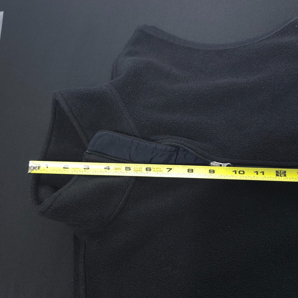 Gap X Soft Fleece Full Zip Vest Sleeveless Jacket Mens Size M Mock Neck Black - Picture 6 of 15